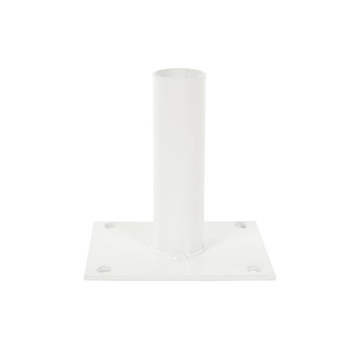 CENTRALE BRICO Platine pour Poteau rond BLANC ø 45mm