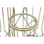 Voir la diapositive 6 : Paris Prix Lot de 3 Tables d'Appoint  Tunis  71cm Or