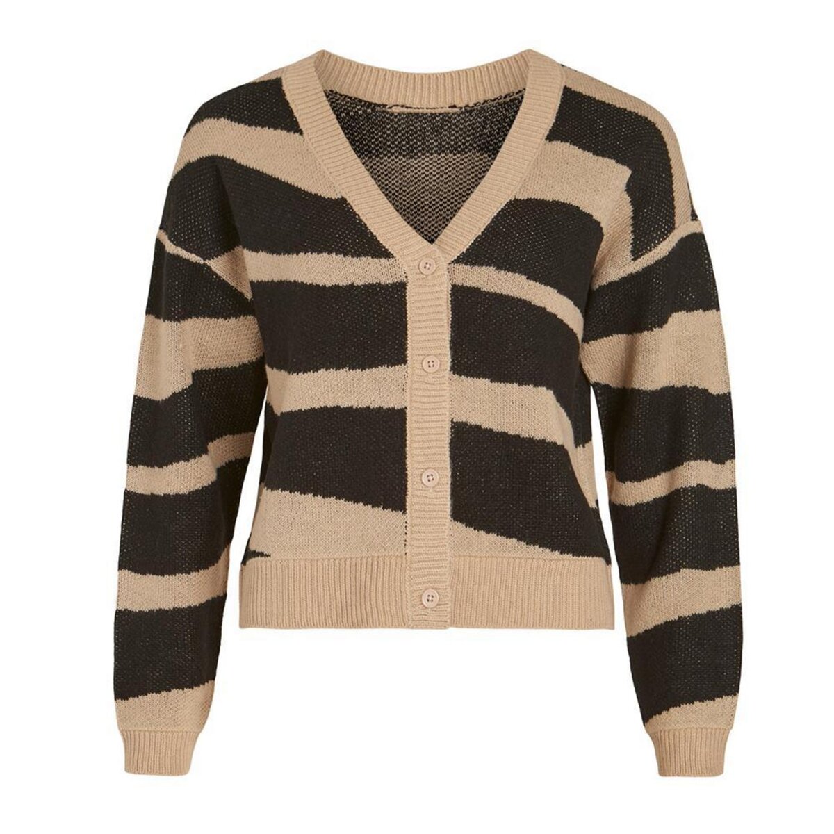 Vila Gilet /Noir Femme Vila Jacquard