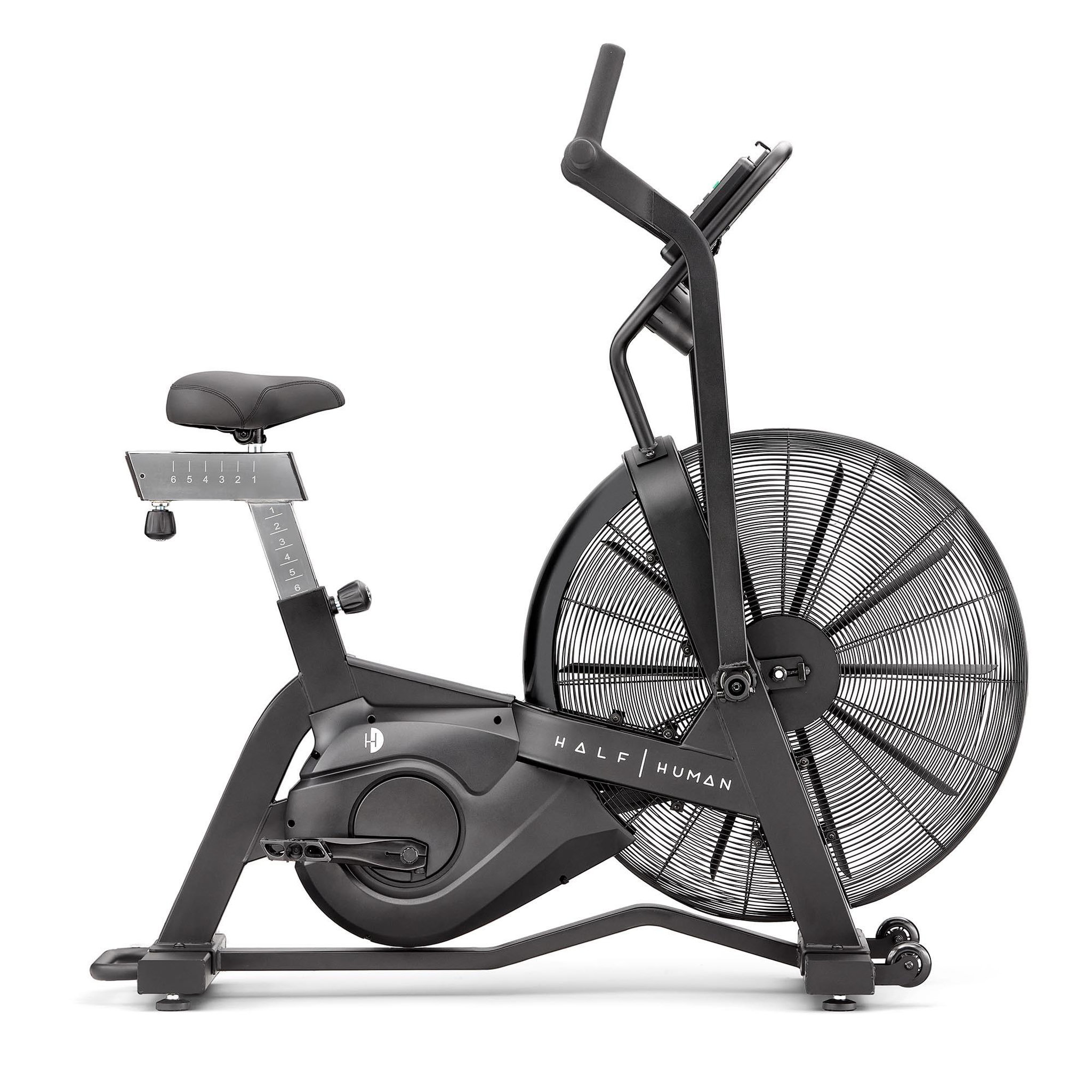Voir la diapositive 3 : HALF HUMAN Vélo de fitness à air - half human - modèle air bike - maison/appartement - écran lcd 7 programmes