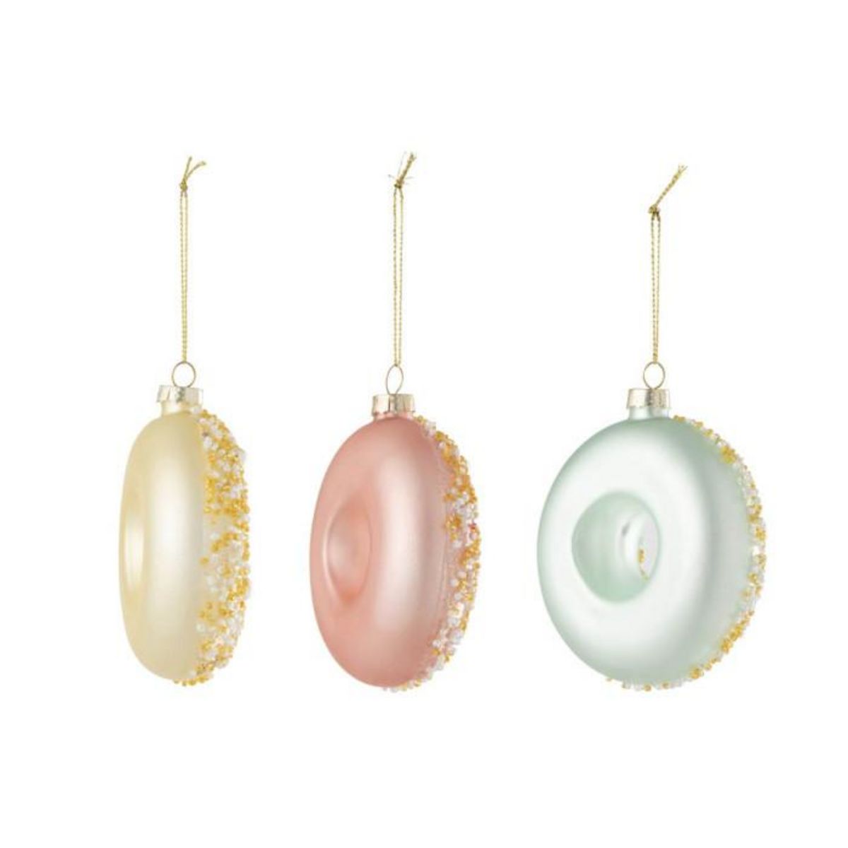 Paris Prix Lot de 6 Sujets de Noël  Donuts  9cm Multicolore