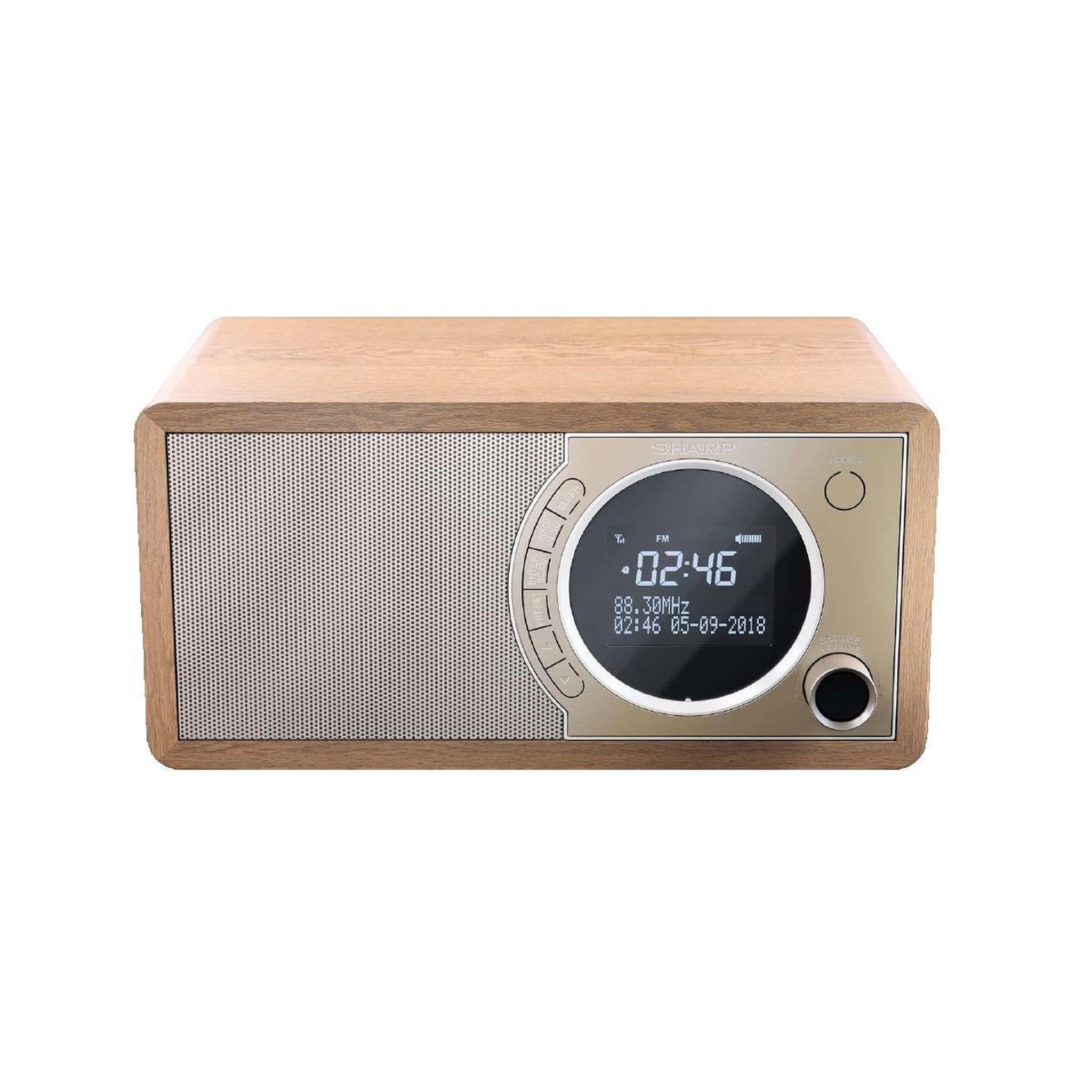 Voir la diapositive 2 : Sharp Radio numérique Sharp DR-450 Bluetooth marron