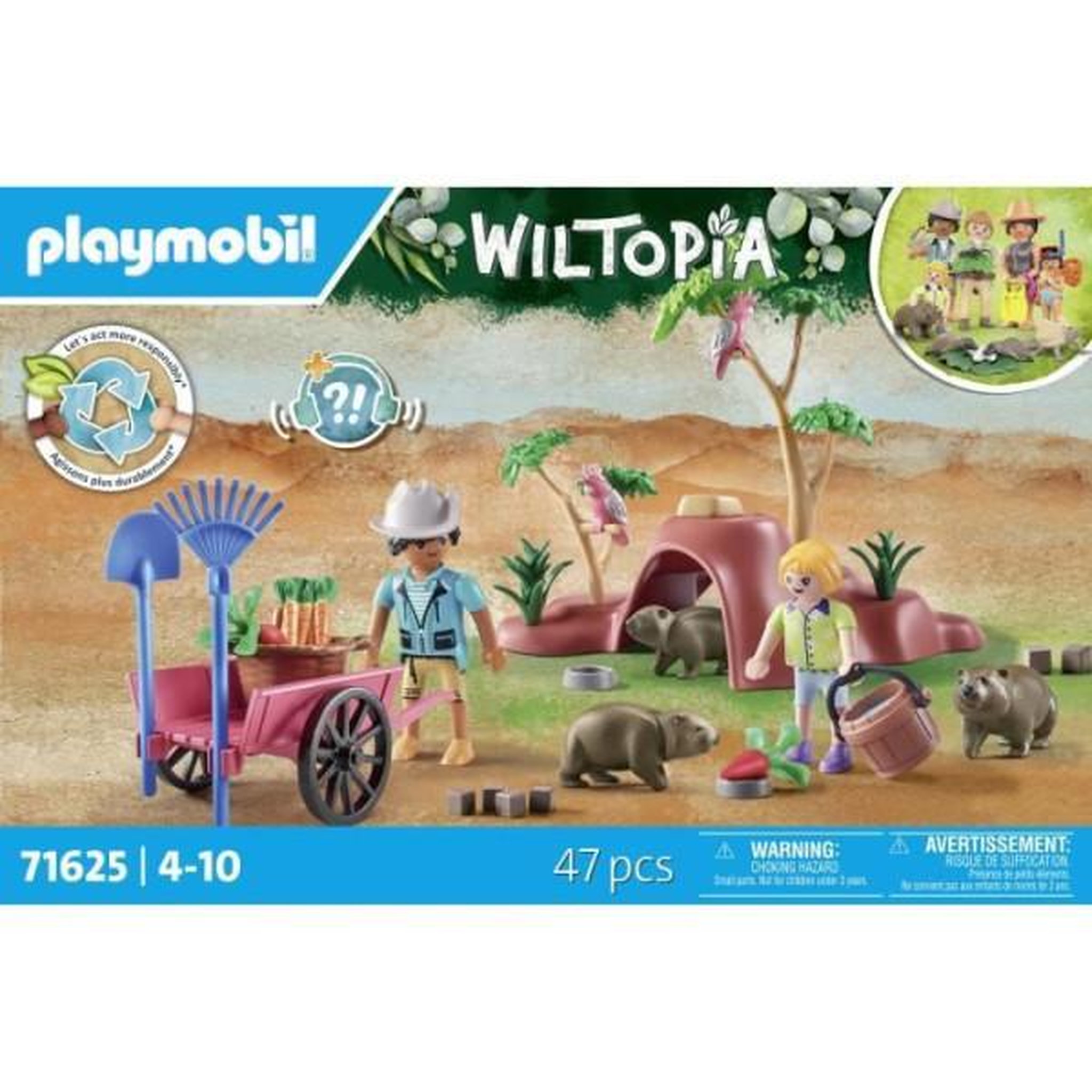 Voir la diapositive 5 : PLAYMOBIL Wiltopia Terriers de wombats