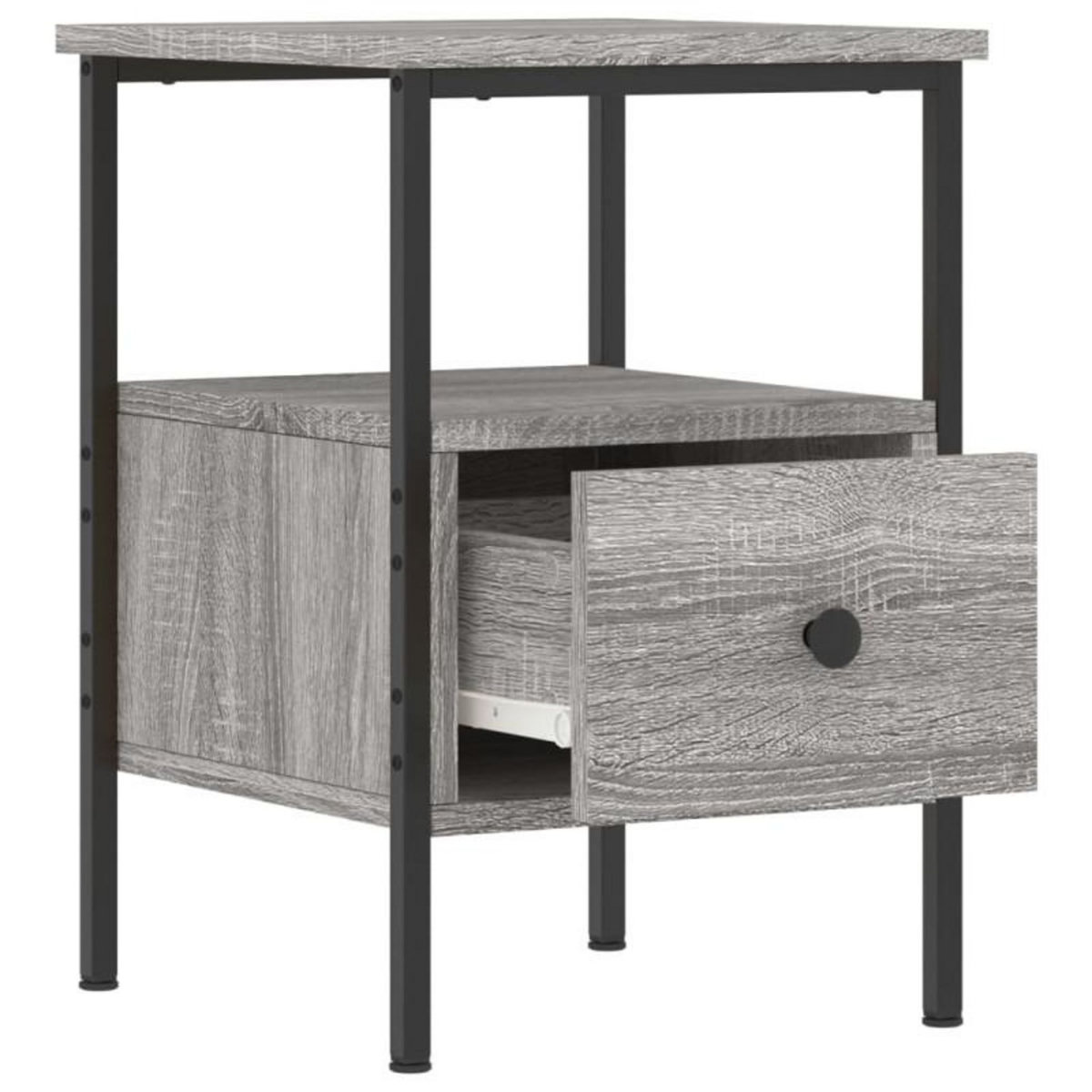VIDAXL Table de chevet sonoma gris 34x36x50 cm bois d ingénierie