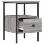 Voir la diapositive 5 : VIDAXL Table de chevet sonoma gris 34x36x50 cm bois d ingénierie