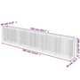 Voir la diapositive 6 : VIDAXL Lit sureleve a gabion Acier galvanise 540x50x100 cm
