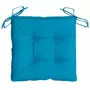 VIDAXL Coussins de chaise 2 pcs bleu clair 40x40x7 cm tissu oxford