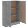Voir la diapositive 5 : VIDAXL Bibliotheque Gris beton 82,5x30,5x115 cm Bois d'ingenierie