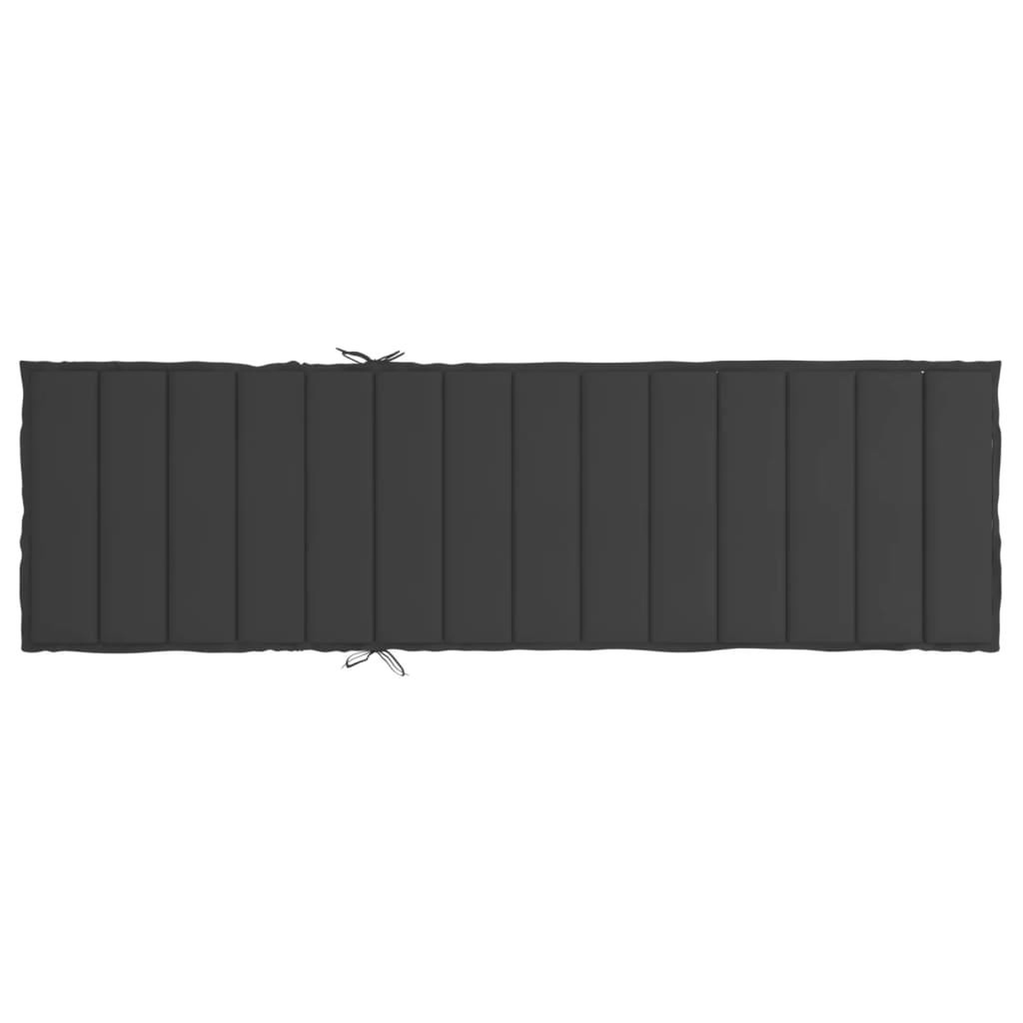 Voir la diapositive 5 : VIDAXL Coussin de chaise longue noir 200x60x3 cm tissu oxford