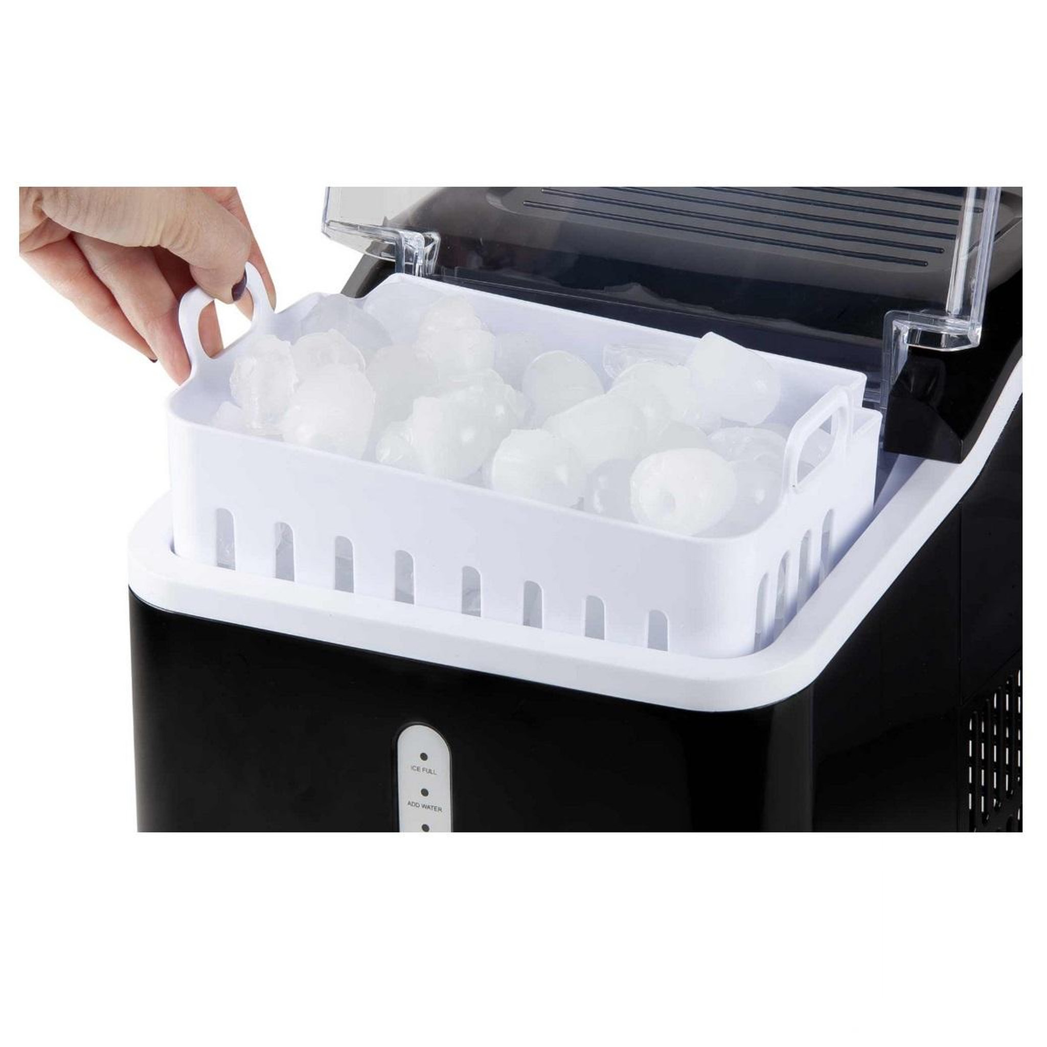 Voir la diapositive 5 : Domo Machine à glaçons 120w 12kg/24h noir - do9220ib