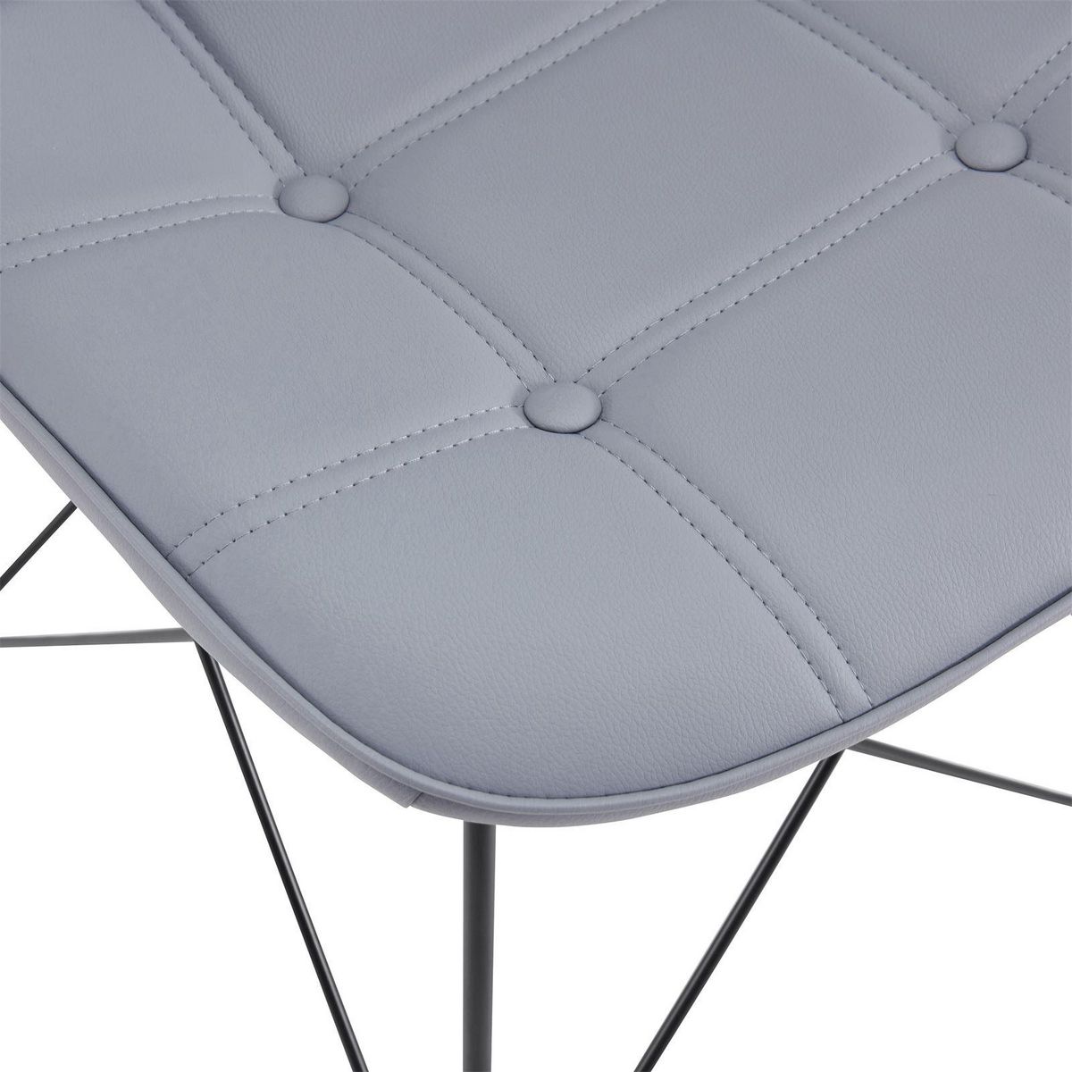 IDIMEX Lot de 4 chaises IMRAN, en synthétique