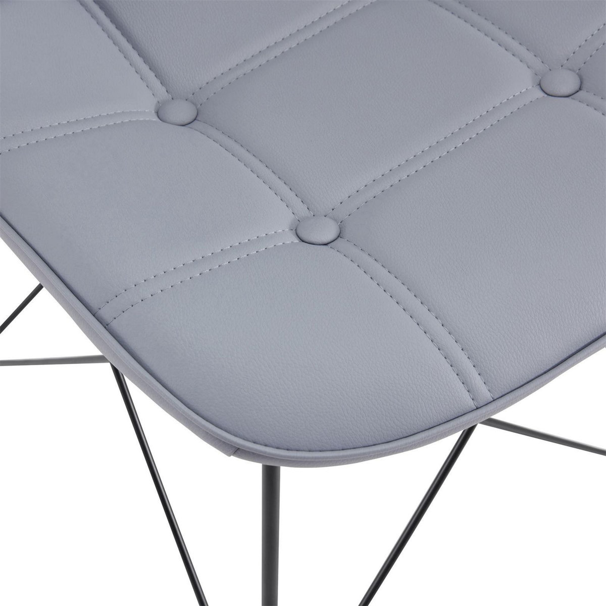 IDIMEX Lot de 4 chaises IMRAN, en synthétique