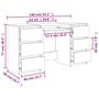 Voir la diapositive 6 : VIDAXL Bureau Chene sonoma 140x50x77 cm Bois d'ingenierie