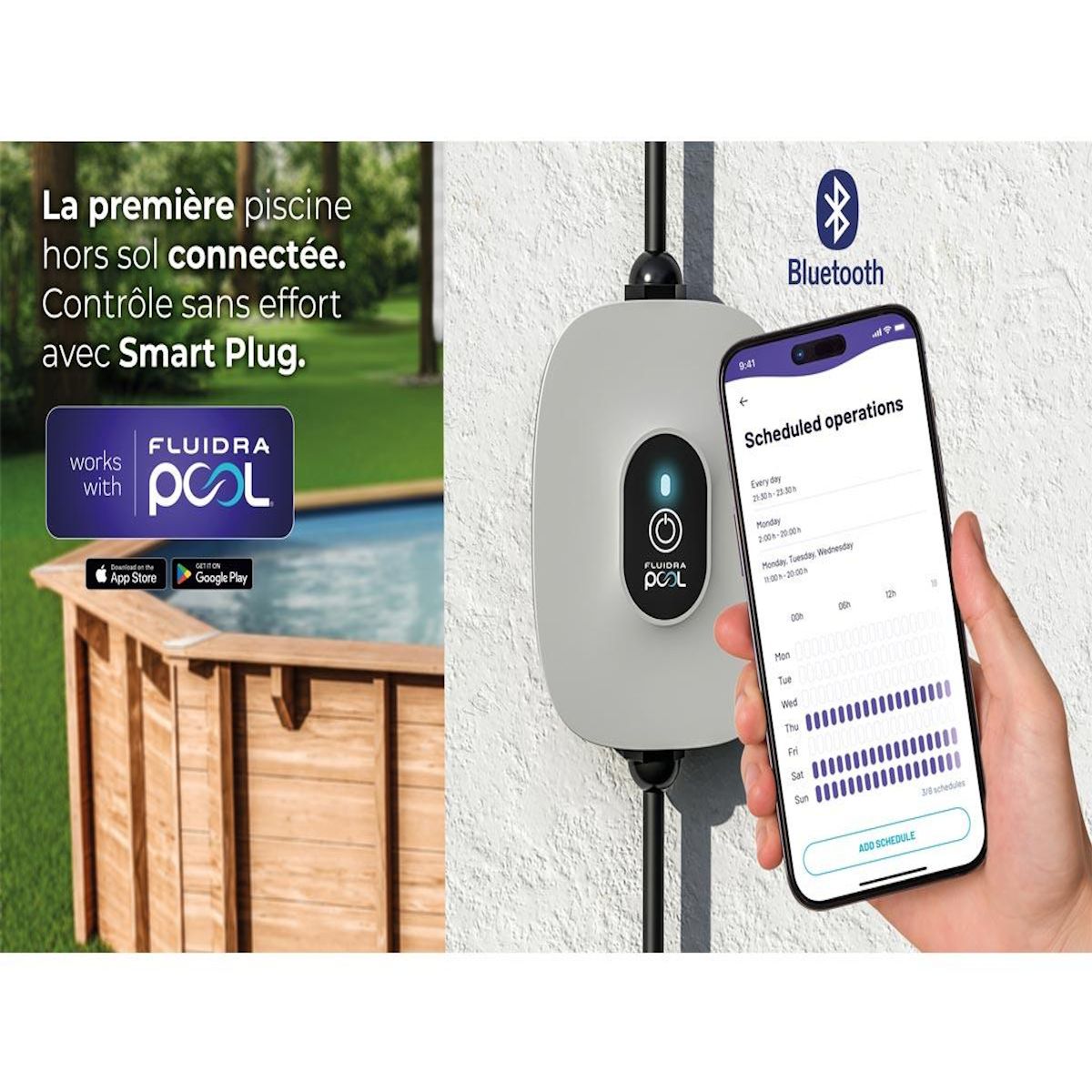 GRE Piscine bois Mango 6,18 x 3,20 x 1,33 m - Gré