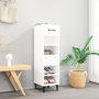 Voir la diapositive 3 : VIDAXL Armoire à chaussure Blanc brillant 30x35x105 cm Bois ingénierie