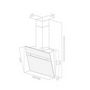 Voir la diapositive 2 : ELICA Hotte décorative inclinée 90cm 625m3/h blanc - stripe wha90lx