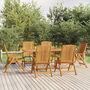 Voir la diapositive 1 : VIDAXL Ensemble a manger de jardin 7 pcs Bois de teck solide