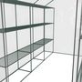 Voir la diapositive 5 : EUROSPEN Serre de Jardin 4m² - avec étagères et porte zipée