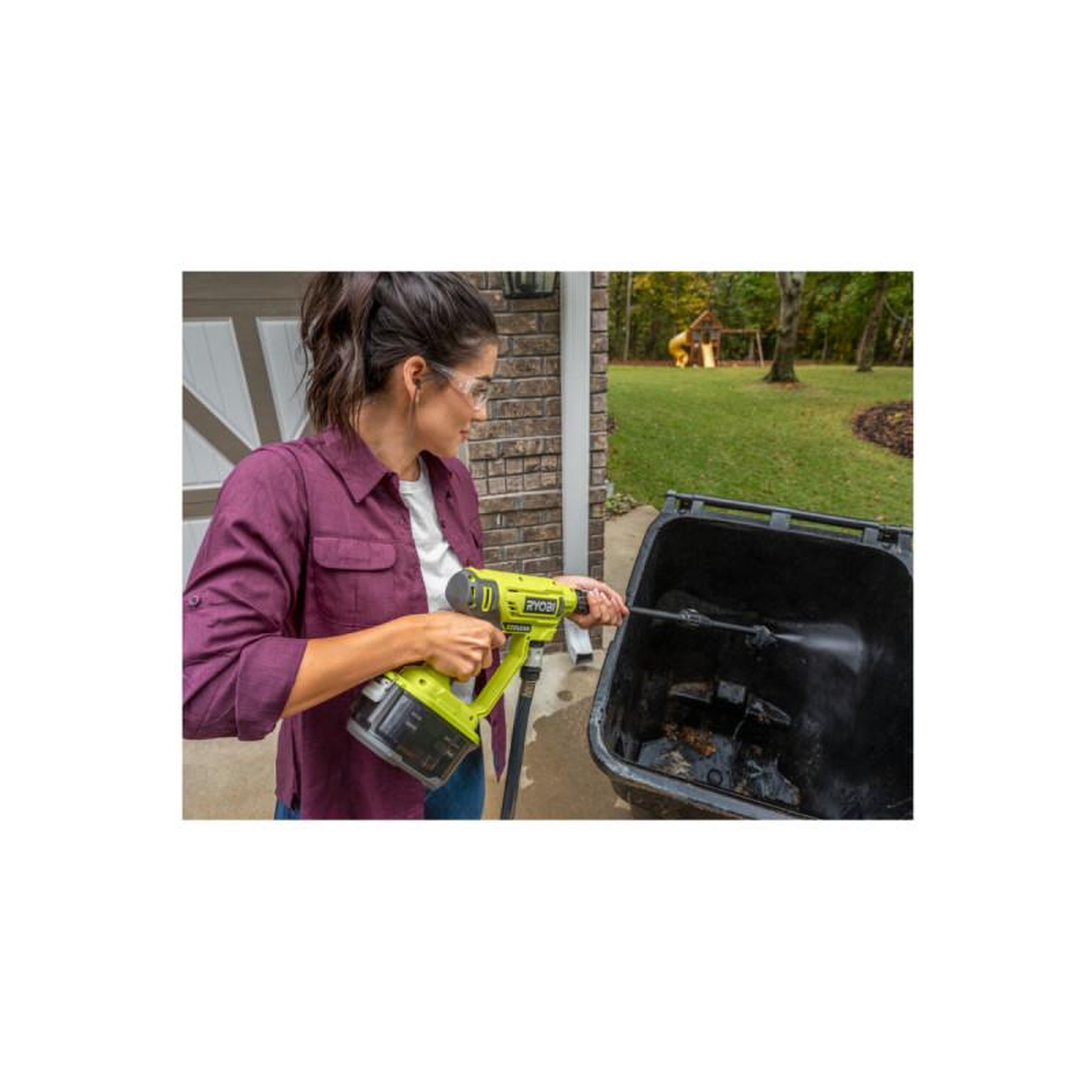 Voir la diapositive 4 : Ryobi Pistolet à pression RYOBI 18V One+ - 1 batterie 2.5Ah 1 chargeur RY18PW22A-125