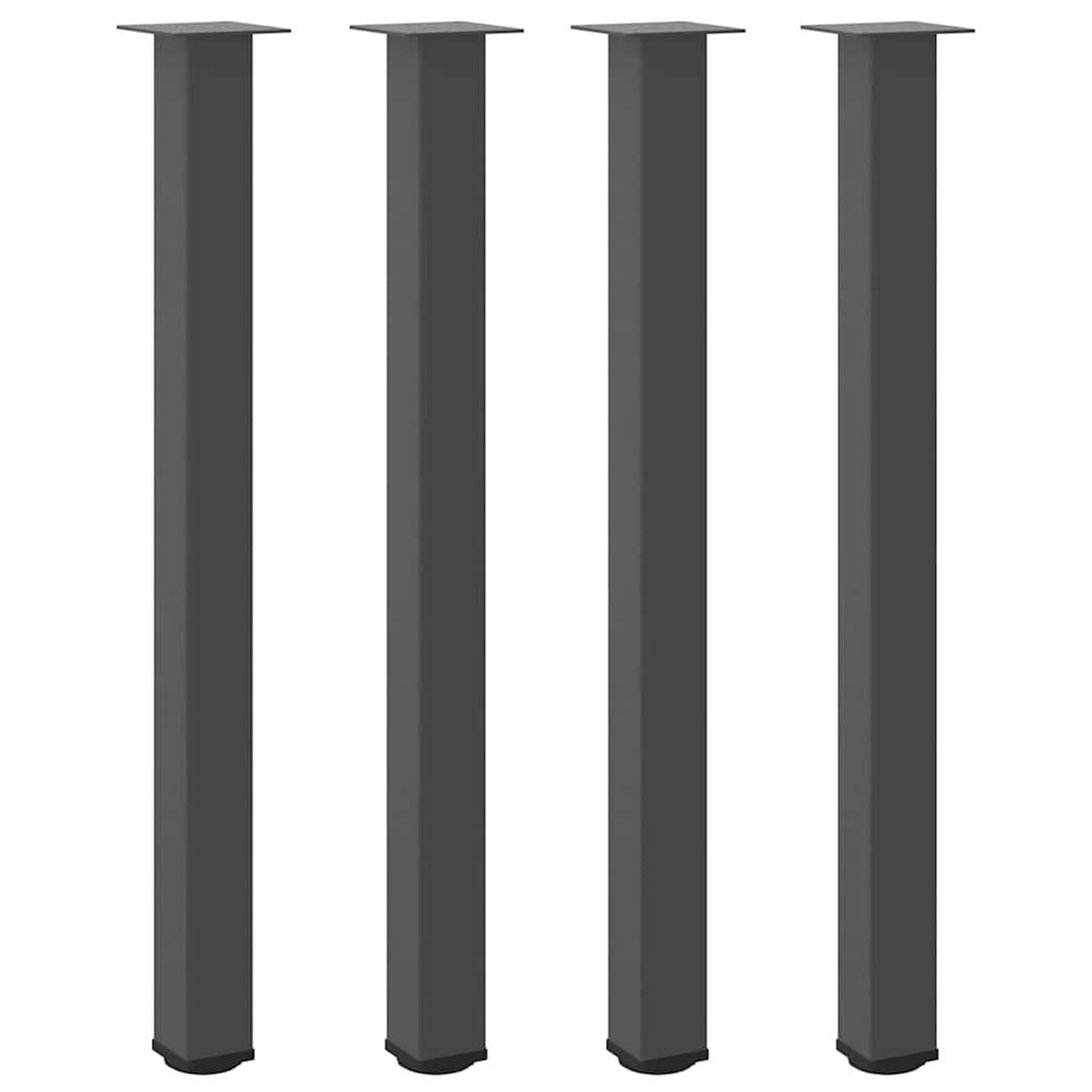 Voir la diapositive 2 : VIDAXL Pieds de table basse anthracite 4 pcs 110-112 cm acier