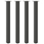 Voir la diapositive 2 : VIDAXL Pieds de table basse anthracite 4 pcs 110-112 cm acier