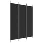Voir la diapositive 2 : VIDAXL Cloison de separation 3 panneaux Noir 150x200 cm Tissu
