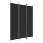 Voir la diapositive 2 : VIDAXL Cloison de separation 3 panneaux Noir 150x200 cm Tissu