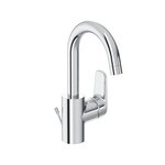 Porcher Mitigeur lavabo OKYRIS, bec tube haut, 288 mm, bonde polypropylène - chrome