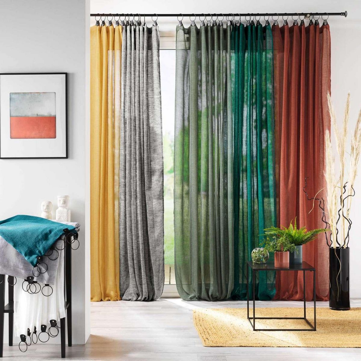 Douceur d'Intérieur Voilage à anneaux Ninka