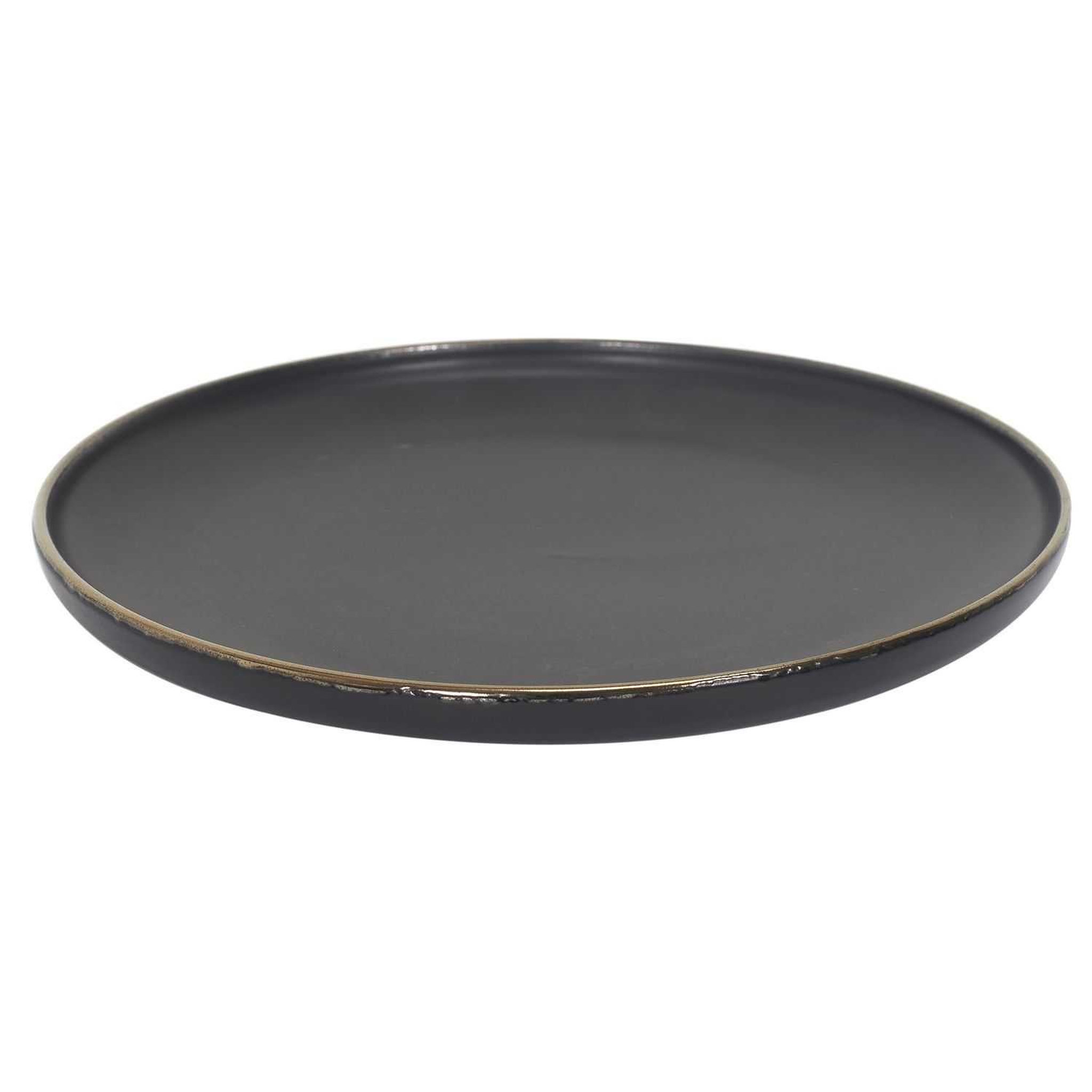 Voir la diapositive 4 : TOILINUX Lot 18 assiettes de service gamme Moscou - Noir