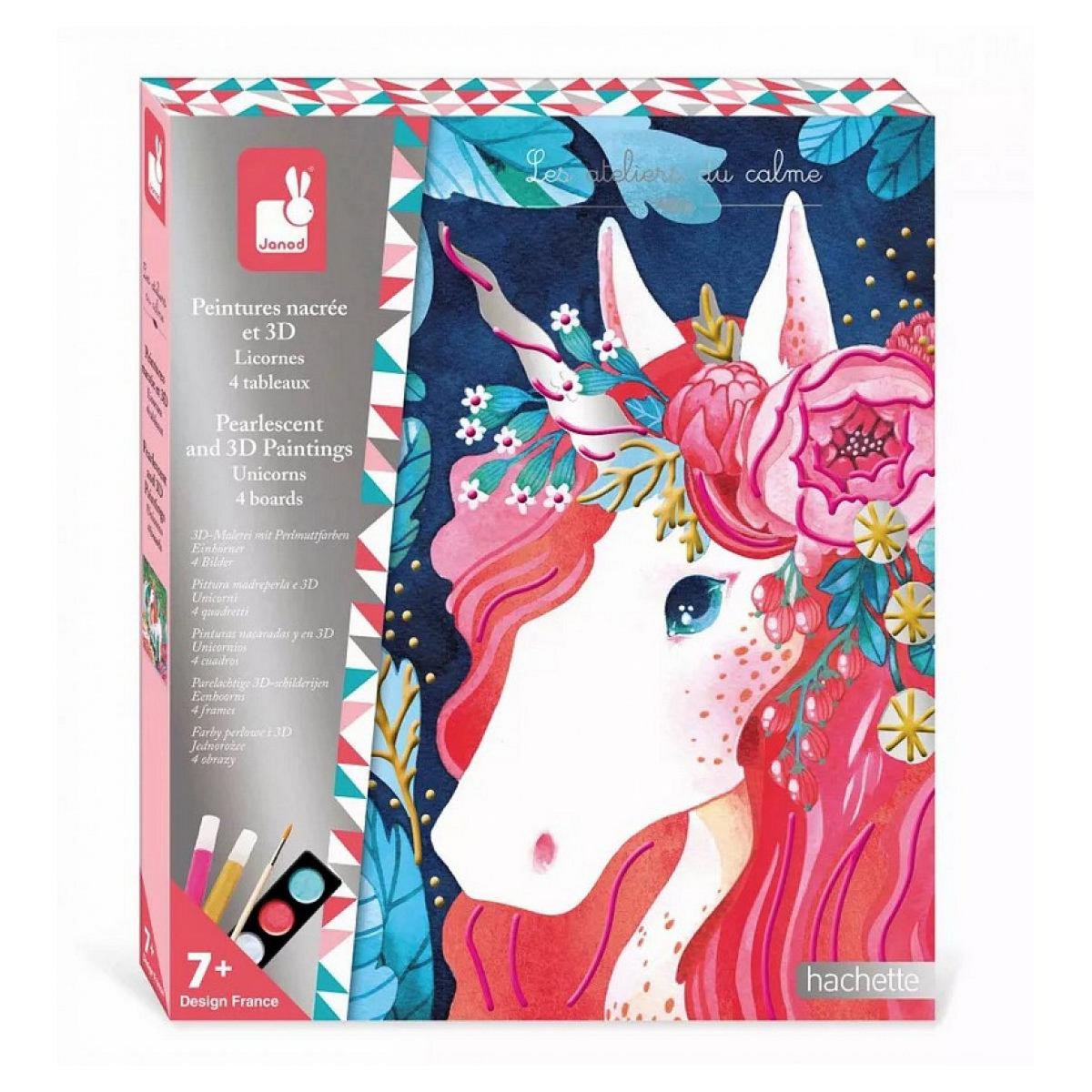 Juratoys-Janod Peintures nacrees et 3D Licornes