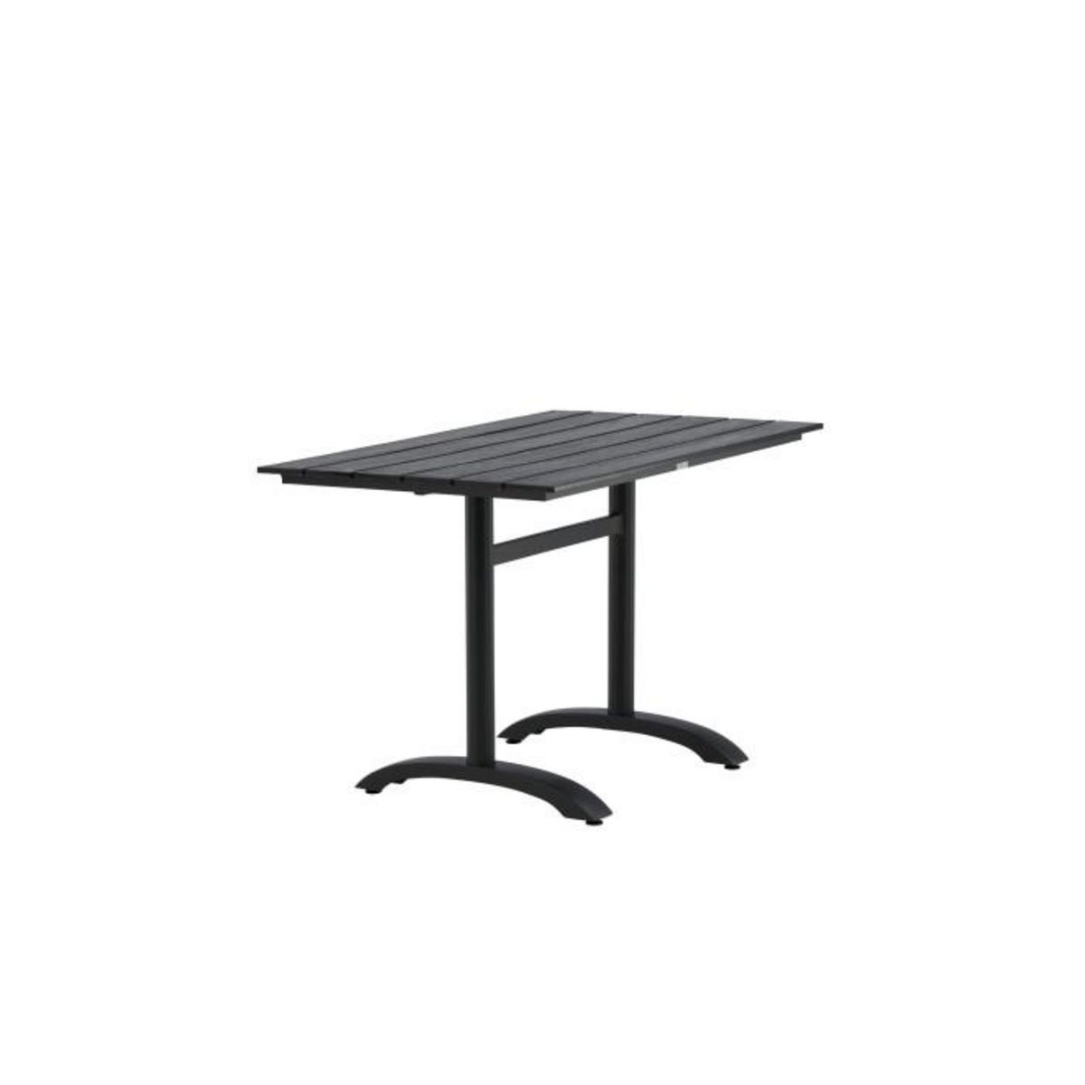 Paris Prix Table de Jardin  Denver  120cm Noir