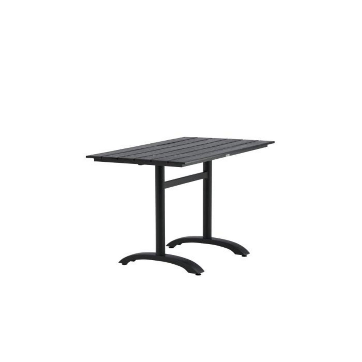 Paris Prix Table de Jardin  Denver  120cm Noir