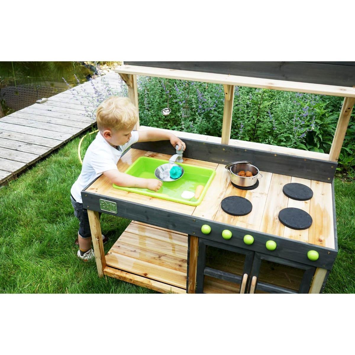 EXIT TOYS Cuisine d'extérieur en bois pour enfant Yummy 200 - Exit Toys