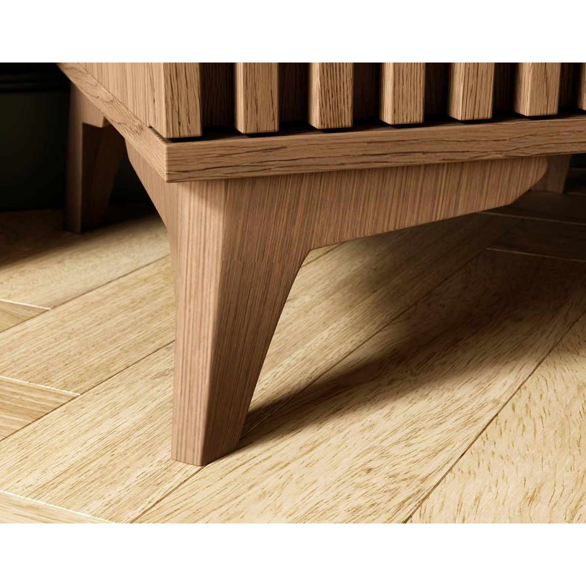 BEST MOBILIER Portmore - table de chevet - effet bois - 40 cm