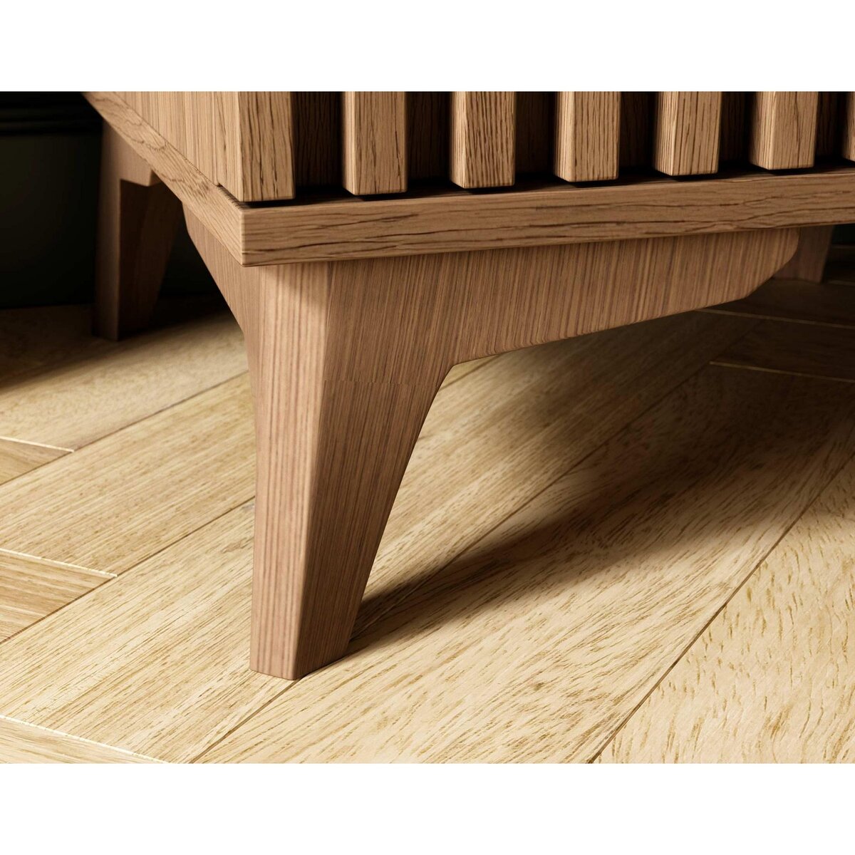 BEST MOBILIER Portmore - table de chevet - effet bois - 40 cm