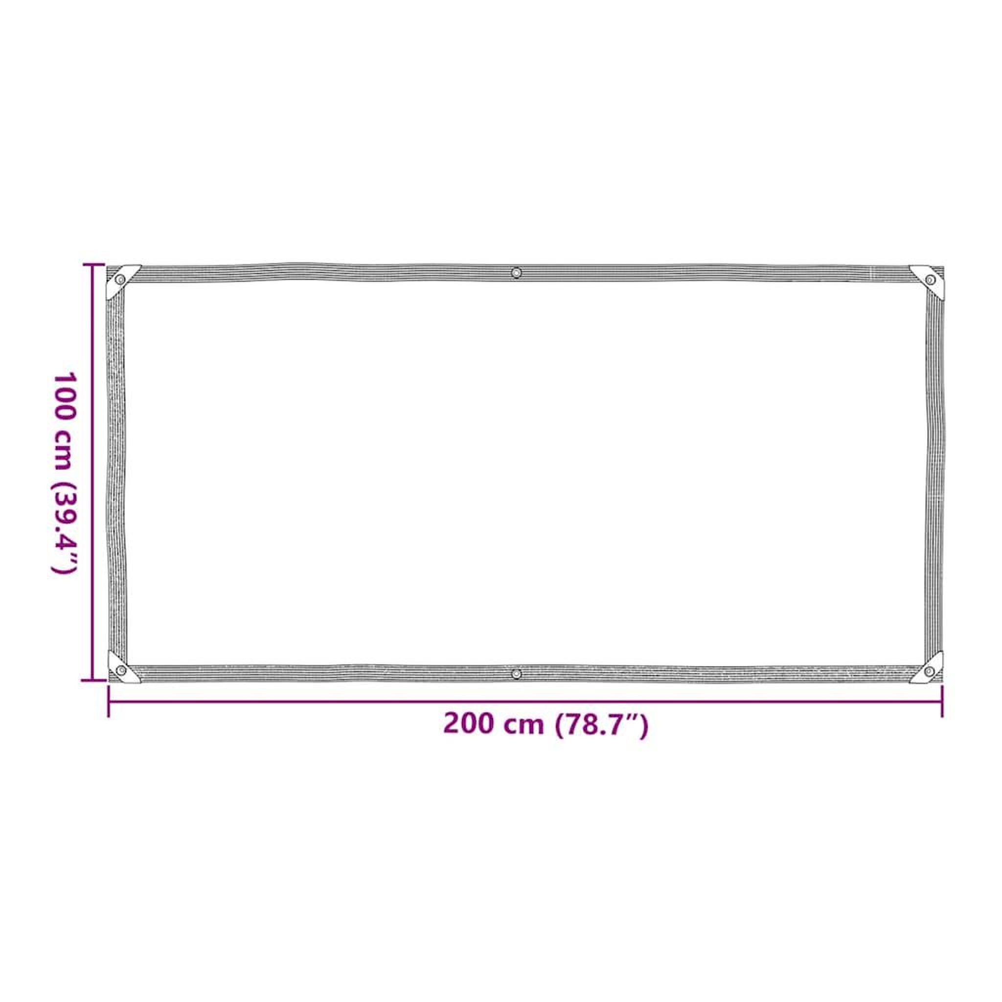 Voir la diapositive 6 : VIDAXL Bache transparente avec œillets 1x2 m polyethylene
