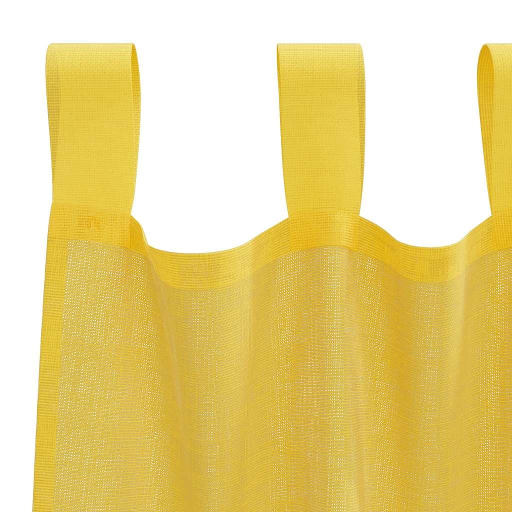 Voir la diapositive 5 : VIDAXL Rideaux en voile avec passe-tringles 2 pcs jaune