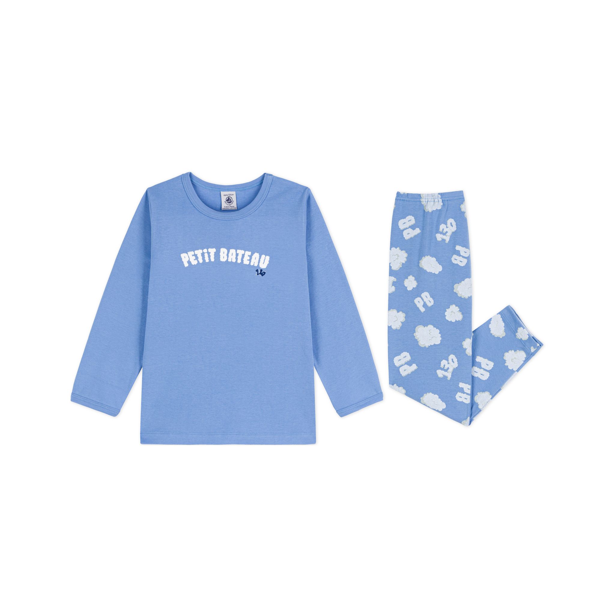 Pyjama Petit Bateau Petit Bateau Pyjama Court Garçon - Lot De 1 En Coton Imprimé Vêtement Nuit Coton