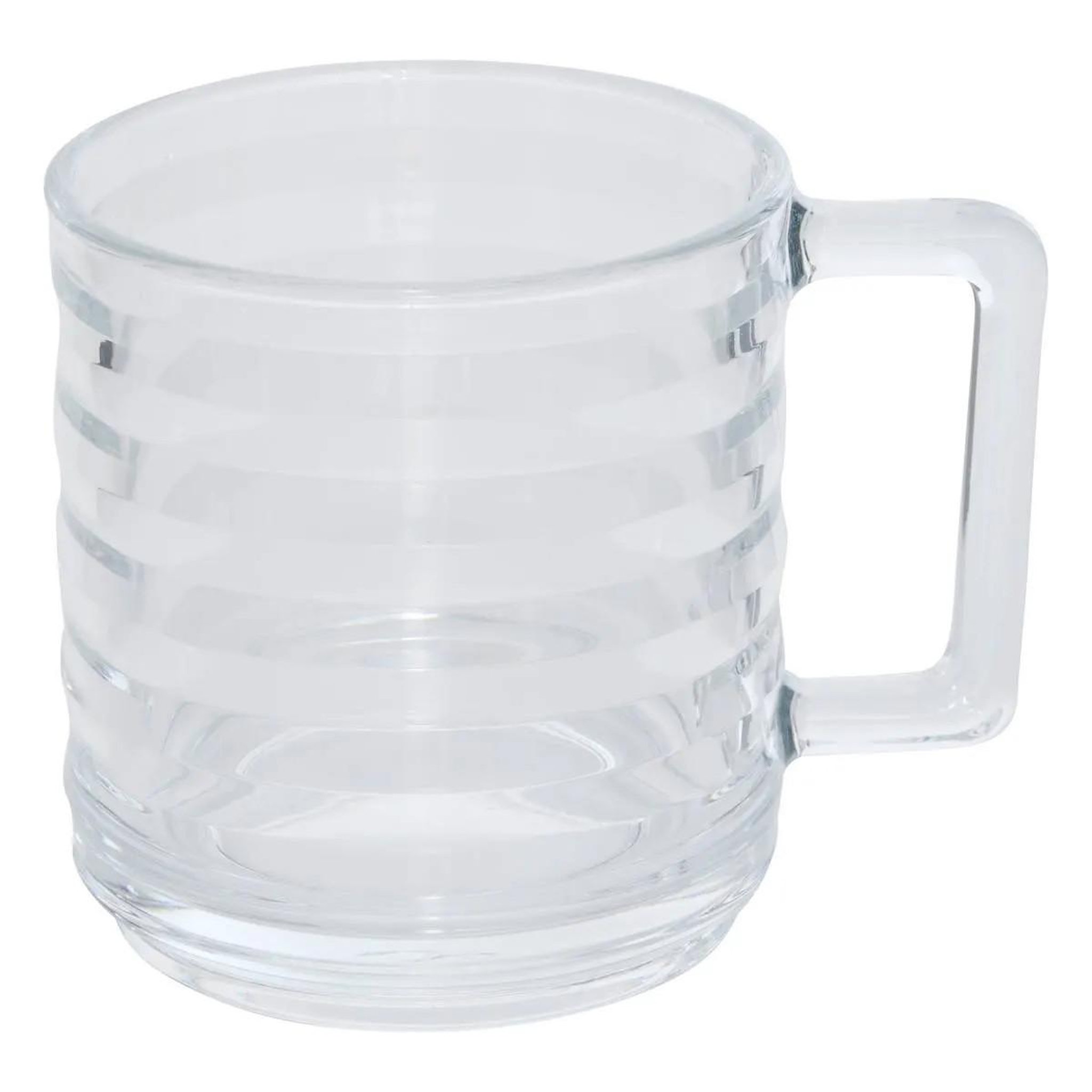 Voir la diapositive 2 : SECRET DE GOURMET Lot de 6 mugs en verre  julie  32cl transparent