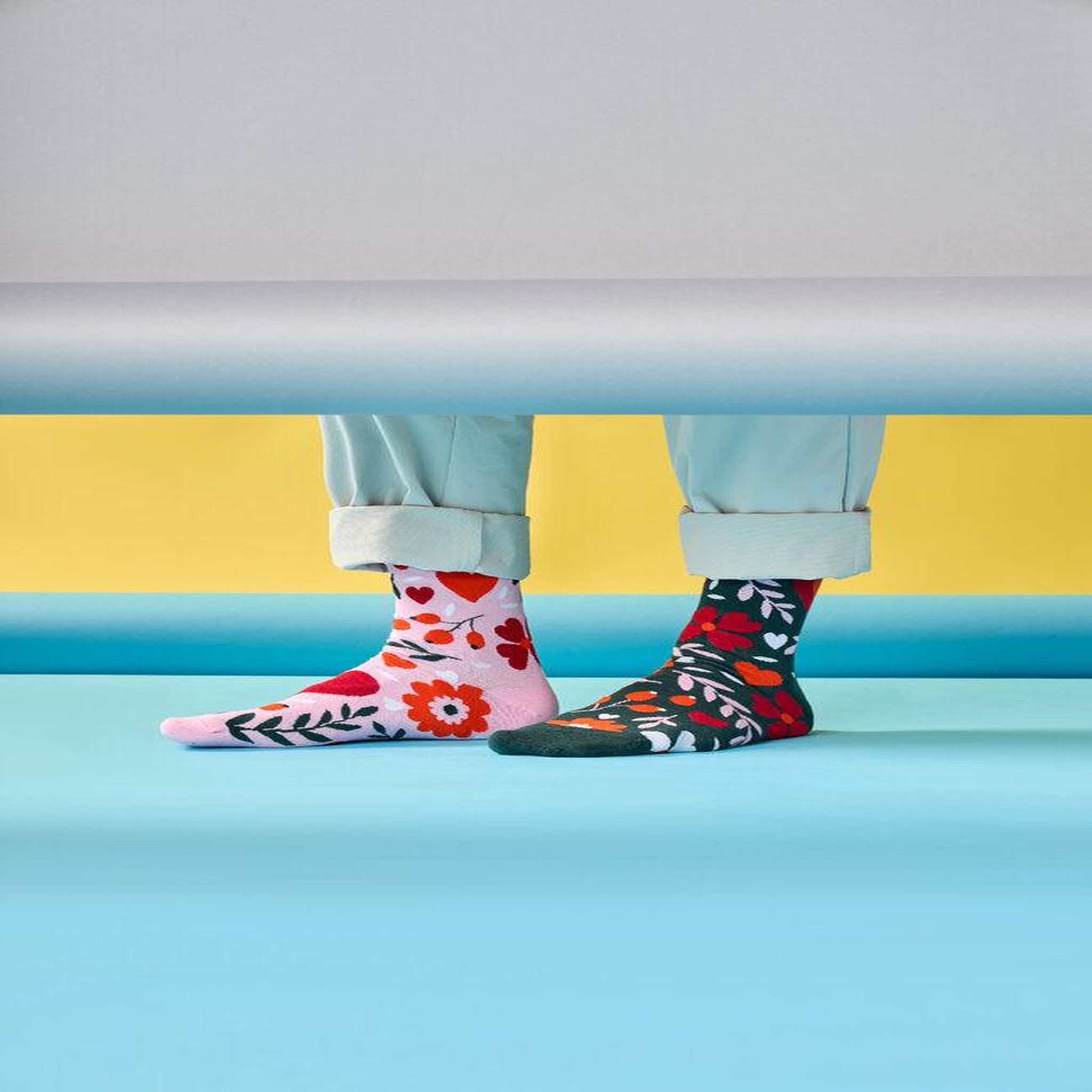 Voir la diapositive 4 : DEDOLES Chaussettes amour floral