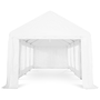Voir la diapositive 3 : ID MARKET Tente de réception 4x8 M barnum PE 180gr/m² chapiteau blanc 40 personnes