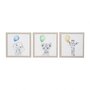 Voir la diapositive 1 : OSTARIA Lot de 3 tableaux toile Balloons 30x30 cm