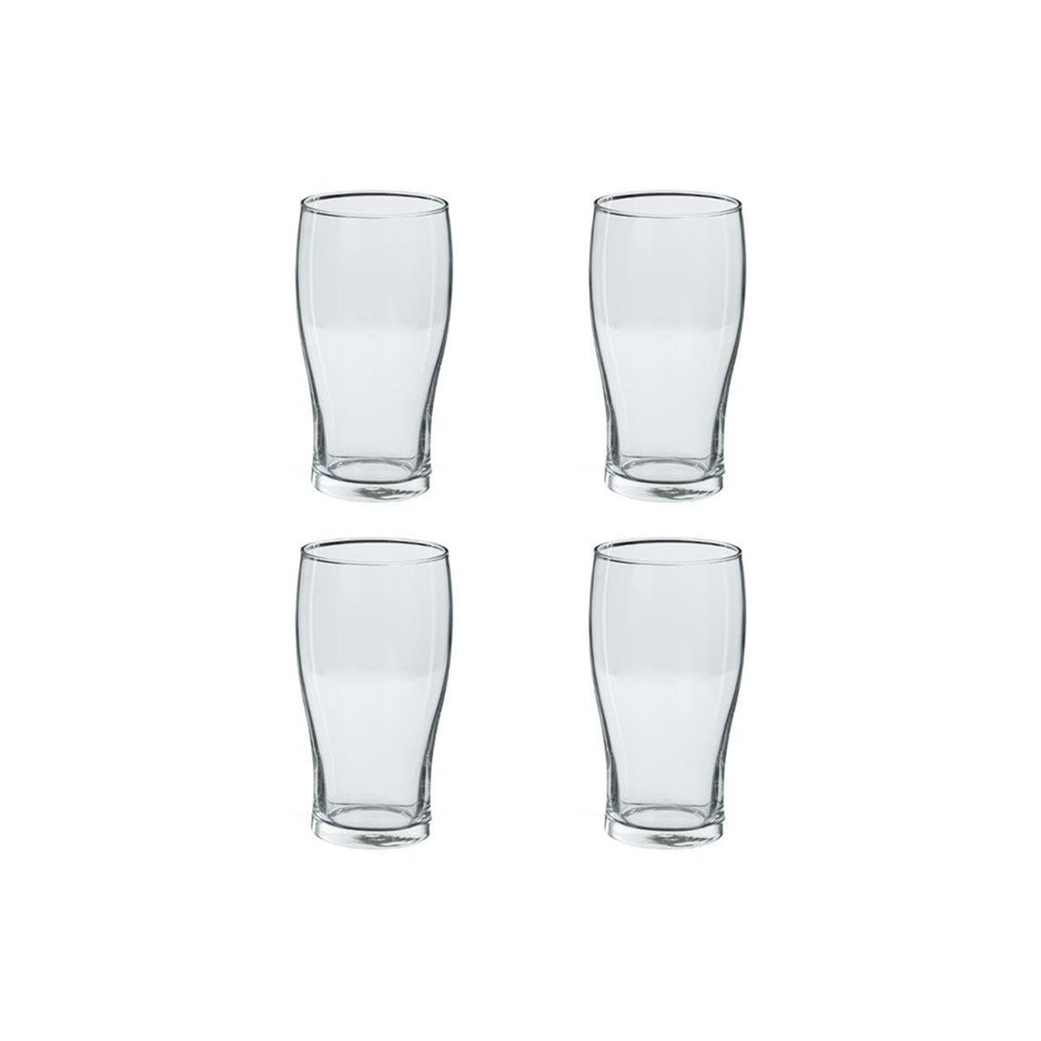 SECRET DE GOURMET Lot de 4 verres à bière  pinte  57cl transparent