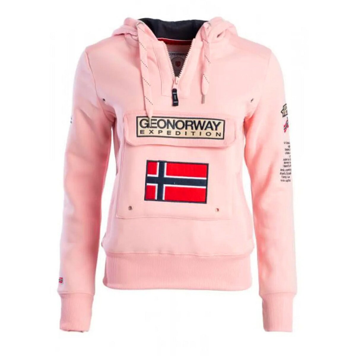 GEOGRAPHICAL NORWAY Sweat à capuche Rose Femme Geographical Norway Gymclass