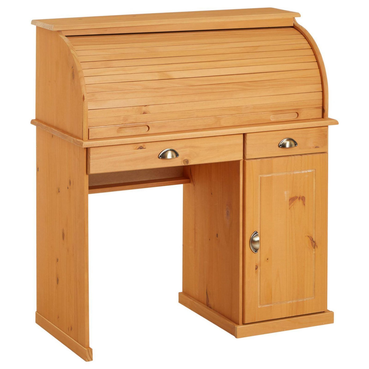 IDIMEX Bureau secrétaire TOM avec 2 tiroirs et 1 porte en pin massif