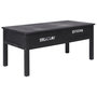 Voir la diapositive 1 : VIDAXL Table basse Noir 100x50x45 cm Bois