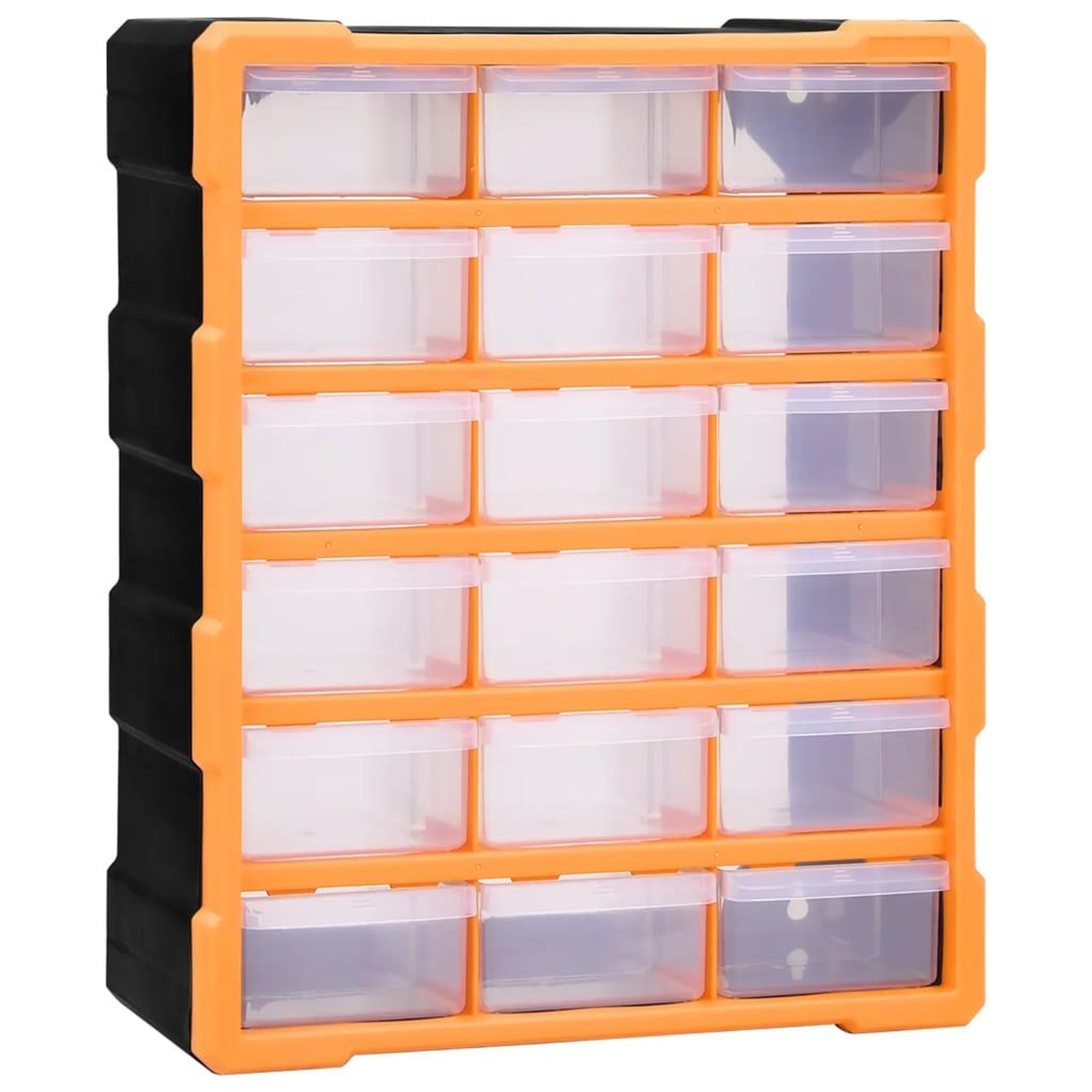 Voir la diapositive 1 : VIDAXL Organisateur multi-tiroirs avec 18 tiroirs centraux 38x16x47 cm
