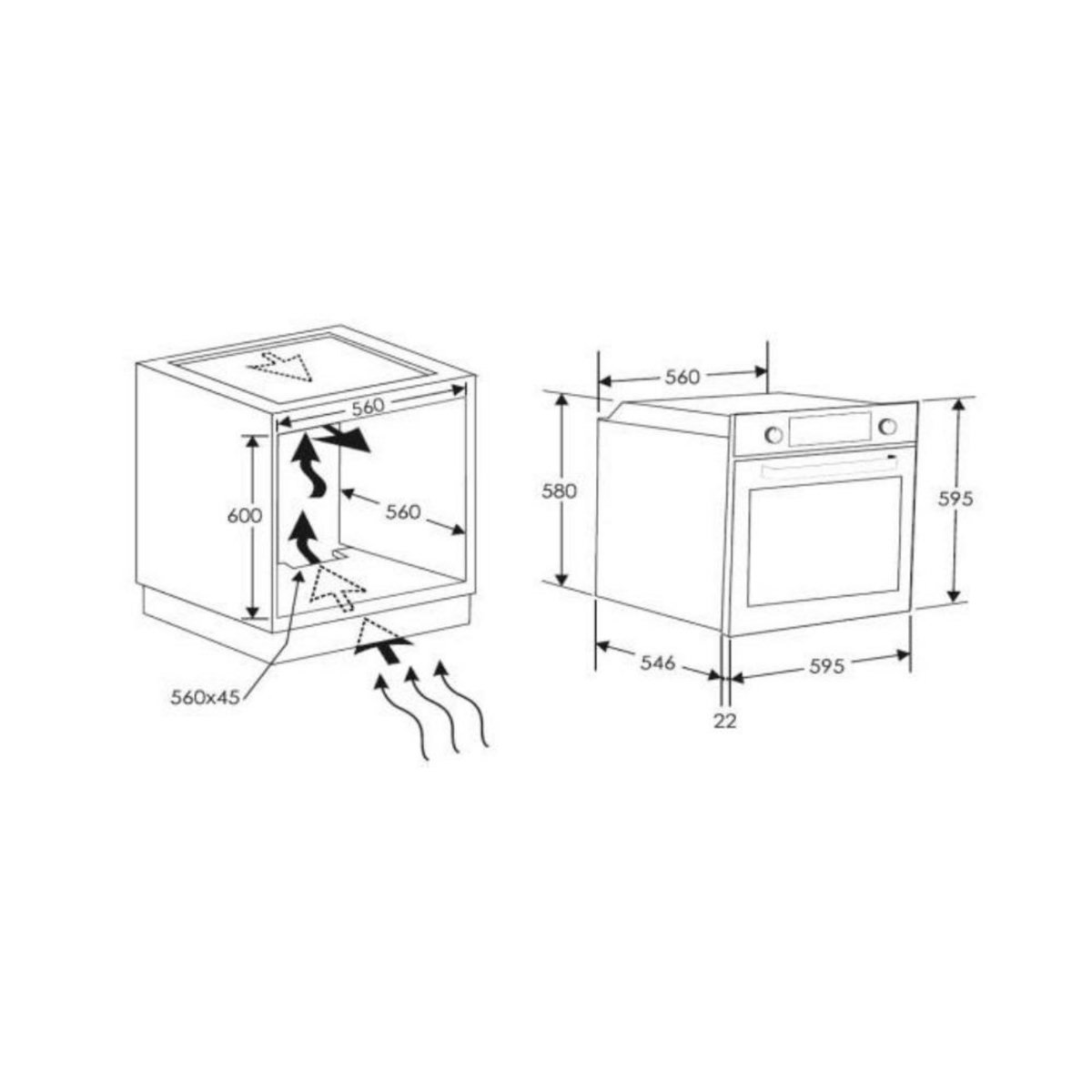 Candy Four intégrable multifonction 65l 60cm catalyse noir - FIDCN665