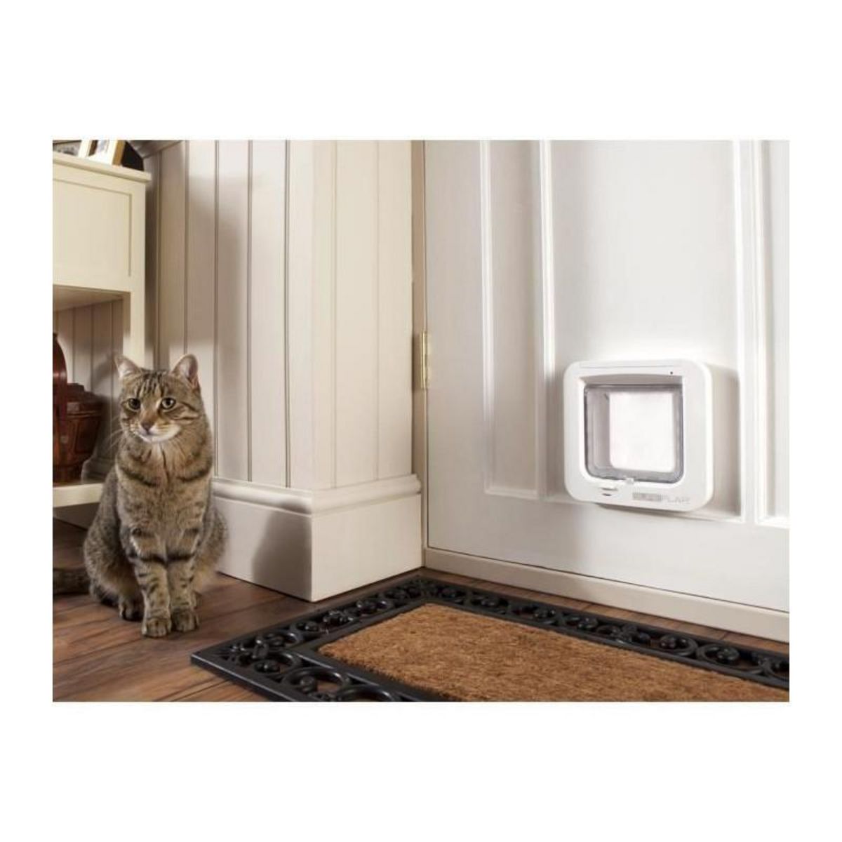 GENERIQUE SUREFLAP Chatiere a puce electronique blanc